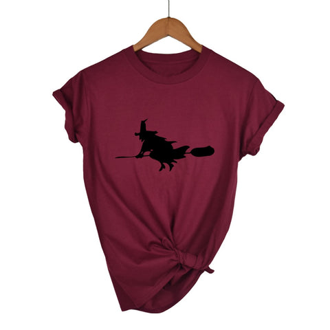 Witch on The Broom T-Shirt